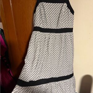 Black and White Lane Bryant Tank Maxi Dress